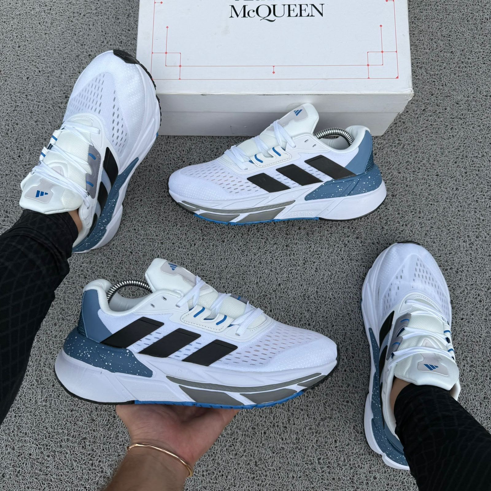 Adidas Response CL (Blanco-Azul-Gris)
